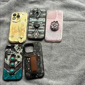 I phone 14 pro bundle 5 case